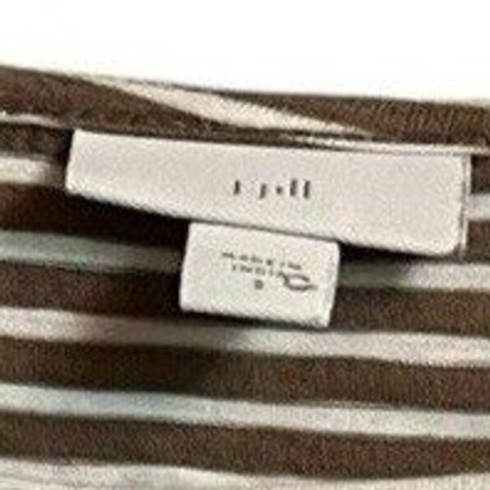J.Jill Wearever Striped Bell Sleeve Tunic Top Womens S Boho Cottagecore Artisan - Picture 6 of 11
